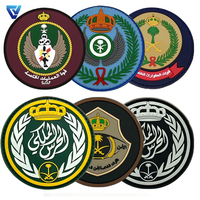 Patchs en caoutchouc de silicone PVC avec logo de marque personnalisé avec support crochet et boucle
