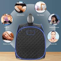 Ruang Sauna Uap Portabel Mini dengan Generator Uap, Tenda Sauna Lipat untuk Relaksasi Pribadi, Kebugaran, dan Kesehatan