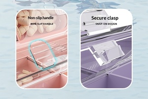 Caja de Almacenamiento de Pastillas al por Mayor, Estuche Semanal Compacto Multiusos con Diseño de Cierre para Viajes al Aire Libre, Organizador de Tabletas y Medicamentos - Product Image 3