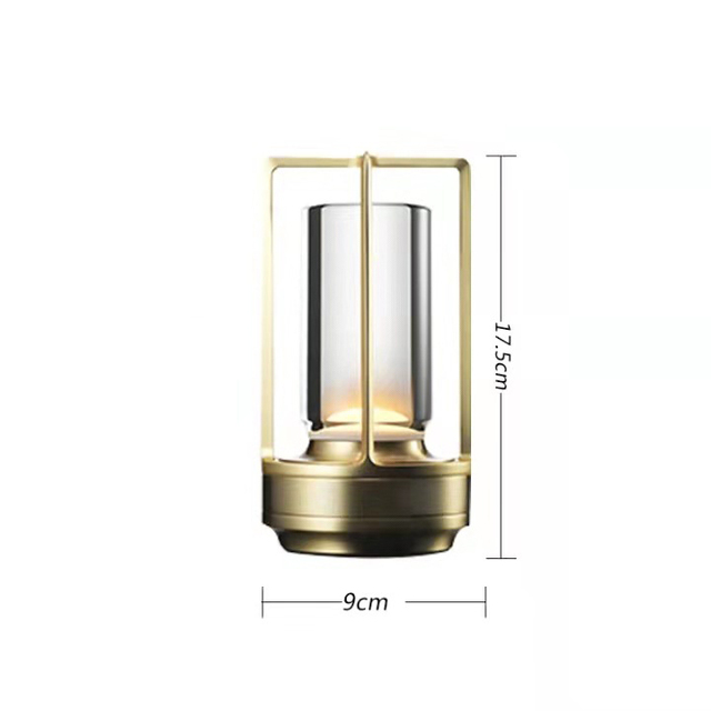 Wireless Table Lamp Touch Sensor Rechargeable Desktop Night Light LED Reading Lamp for Restaurant Hotel Bar Bedroom Decor Light