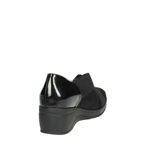 Sandales compensées Novaflex pour femmes, modèle Schilpario, noires - Product Image 3