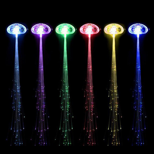 Trenza de Pelo Brillante 2026, Decoraciones Navideñas, Diadema LED, Luces para el Cabello para Fiestas, Trenza Brillante de <span class=keywords><strong>Halloween</strong></span>, Clip de Neón, Envío Directo - Product Image 1