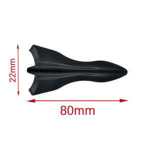 Alerón Trasero para Auto, Diseño de Fibra de Carbono Negra, ABS, Cinta 3M, Decoración para Parachoques Trasero, Piezas de Modificación - Product Image 3