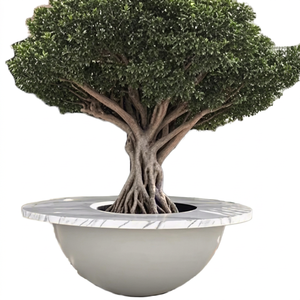 Custom <b>Large</b> Lightweight Colorful Fiberglass Modern Luxury Design Durable Outdoor Indoor Hand Carved Garden Planting Flower <b>Pots</b> - Product Image 1
