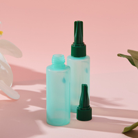 Bouteille applicatrice en plastique pour cosmétiques, huile capillaire, teinture, avec bouchon à vis, personnalisable, 30 ml, 60 ml, 100 ml, 120 ml, 150 ml, 200 ml, 240 ml