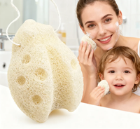 Éponge de Bain Exfoliante en Konjac Multicolore en Forme de Coccinelle, Emballage Personnalisé, Style Tendance pour Adultes et Enfants, Soin Corporel