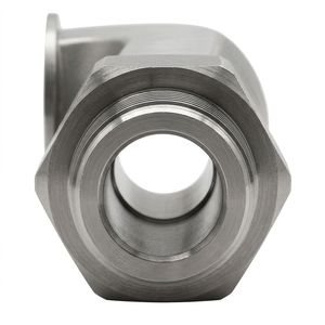 Personnalisé SS316 90. Raccord coudé mâle NPT pour tuyau hydraulique marin, eau et air, pièces usinées OEM - Product Image 1