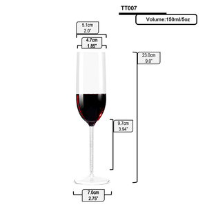 Flûte à champagne en Tritan incassable de 5 oz, résistante au lave-vaisselle, réutilisable, en plastique, pour mariage et fête, sans MOQ - Product Image 5
