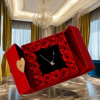 Boîte à fleurs magnétique rose à impression de luxe avec logo en feuille d'or personnalisé Boîtes de fête Boîtes de demoiselle d'honneur