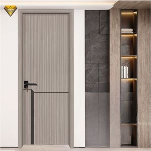 Puertas Interiores de Madera Maciza Premium para Diseño Moderno de Dormitorios y Oficinas en el Hogar, Acabado Duradero con Veta Natural y Reducción de Ruido - Product Image 2