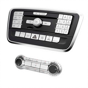 Pegatina de Vinilo para Consola Central de Mercedes-Benz C200 E260L GLK300, Botones de Número de CD, Botones de Aire Acondicionado, PVC Personalizado - Product Image 2
