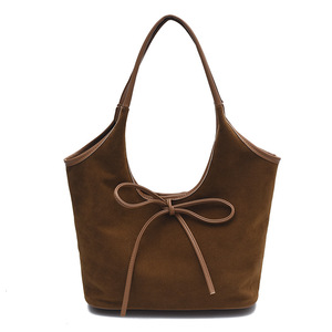 Sac fourre-tout tendance pour femme, mat, grande capacité, en PU, avec fermeture éclair, style rétro, deux poignées, doublure en polyester, sac à bandoulière urbain - Product Image 1