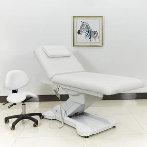 Cama de Spa de lujo, moderna mesa de masaje con 3 motores, eléctrica, Blanca, para salón de belleza, 2023 - Product Image 5