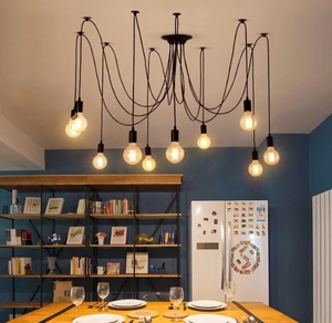 <strong>Silver</strong> White Black Modern LED Pendant <strong>Lamp</strong> 110v 220v Nordic Iron Hanging <strong>Lamp</strong> for Bedroom Living Room Indoor Lighting - Product Image 2