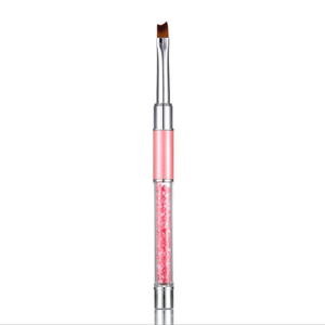1pc Pink Rhinestone Handle Nail Art Brush Private Label Custom Liner Painting Nylon Hair Salon Manicure Nail Art Brush Pen - Product Image 4