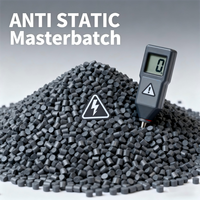 Masterbatch Plastik Hitam Konduktif Cabot Berkualitas Tinggi dengan Kandungan Karbon 10%-50% ABS PC PET PS PVC untuk Film Kelas Makanan dan Kelas Sepatu