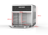 Four à Friture Électrique OEM Personnalisé en Chine - Sans Huile, Sain, pour Usage Domestique, Capacité 24L, Carré, Moderne