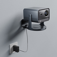 Support mural pour projecteur robuste avec filetage de 1/4 pouce, accessoire universel avec capacité de charge de 10 kg, installation fixe stable W8