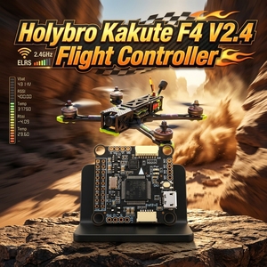 ตัวควบคุมการบิน Holybro <span class=keywords><strong>Kakute</strong></span> <span class=keywords><strong>F4</strong></span> V2.4 STM32F405 MPU6000 2-8S LiPo Dual 9V 5V BEC 30.5x30.5 มม. HD FPV โดรนเฮกซาคอปเตอร์ อะไหล่ - Product Image 1