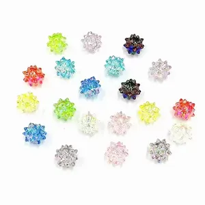 14mm Doce Cor UV Banhado Mar Ouriço Em Forma Bead Buraco Reto Solto Beads para DIY Pulseira Colar