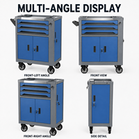 Armoire à outils robuste à roulettes en acier, personnalisable OEM/ODM, verrouillable, système à clé, capacité de charge 250 kg, pour atelier de mécanique automobile