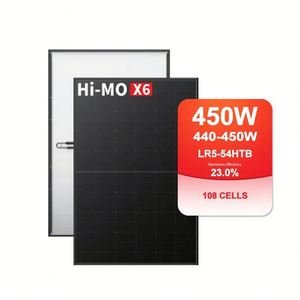 Panneaux solaires Longi Hi-Mo X6 Scientist Longi All Black 440W 445W 450W LR5-54HTB-450M pour projets de toiture - Product Image 1
