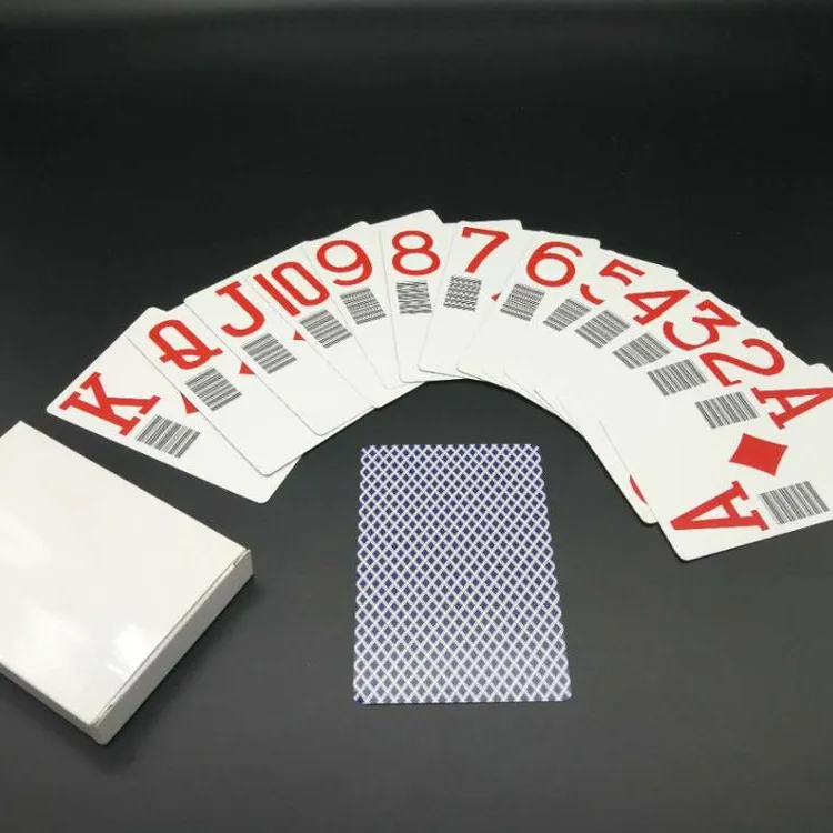 Poker Club Perjudian Barcode Plastik Kasino Bermain Kartu Poker