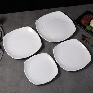 Plato Cuadrado Moderno Personalizable de Melamina para Cena, 7.5/8.5/9.5/10.5 Pulgadas, <span class=keywords><strong>Vajilla</strong></span> Sostenible de Plástico para Restaurantes de Comida Rápida - Product Image 5