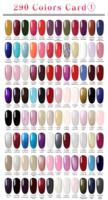 Kit de vernis gel UV Soak-Off OEM 290 couleurs IBdgel non toxique certifié CE, volume 15 ml, poids 1 kg