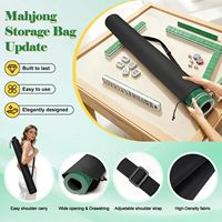 Tapis de table de mahjong en caoutchouc naturel insonorisant, imperméable et lavable, housse de jeu de mahjong américain