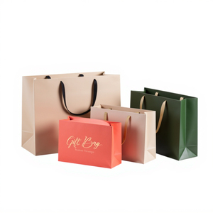 Custom Colorful Printed Kraft Paper Eco-Friendly Luxury Shopping Bags Handbags for Cosmetic Makeup and Essential Oil Packaging - Product Image 6