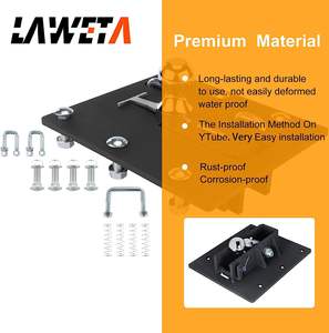 OE #61052 2-5/16 pulgadas 30.000 lbs <span class=keywords><strong>Remolque</strong></span> sobre la cama <span class=keywords><strong>Bola</strong></span> <span class=keywords><strong>plegable</strong></span> Enganche de cuello de ganso para Ford /Dodge/GMC/Chevy - Product Image 3