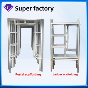 Set Completo di Ponteggi Mobili Trapezoidali Tipo Porta Zincati per Costruzione e Decorazione Marca Fang Jin Sheng He Cina - Product Image 4