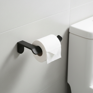 <span class=keywords><strong>Porte</strong></span>-<span class=keywords><strong>papier</strong></span> hygiénique et mouchoir <span class=keywords><strong>mural</strong></span> moderne en alliage de zinc en noir pour hôtels - Product Image 5