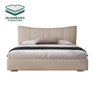 Cama Moderna de Madera Maciza para Villa, Apartamento, Habitación de Alquiler, Camas Individuales y Dobles, Buen Precio, <span class=keywords><strong>Base</strong></span> de Cama Tamaño Completo con Almacenamiento para Dormitorio - Product Image 5