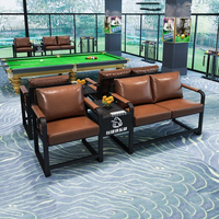 Salon de billard nordique canapé salle de billard salon de spectateur banc de visualisation de club moderne pour zone de spectateur