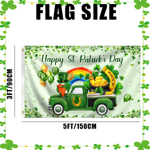 St. Patrick's Day Double-Sided 3*5FT Pennant <b>Flag</b> Digital Printing Technique Outdoor Courtyard Decorations - Product Image 3