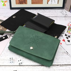 Pu Leather Case Bridge Poker <b>Playing</b> <b>Card</b> Holder Practical Gaming Accessory - Product Image 6