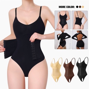 Body gainant <span class=keywords><strong>string</strong></span> taille haute amincissant avec grille, sans couture, pour sculpter la taille et réduire la graisse du bas du ventre pour <span class=keywords><strong>femme</strong></span> - Product Image 2