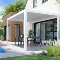 Gazebo Pergola à persiennes motorisées de haute qualité Pergola d'extérieur en aluminium avec toit à persiennes