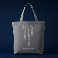 Pochette textile épaisse pour Noël et l'hiver, en tissu recyclé, avec impression sérigraphique (en stock ou sur mesure), support personnalisé pour la vente au détail mondiale