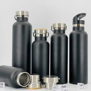 Frasco térmico sin Bpa personalizado para exteriores Vacío 350ml 500ml 750ml <span class=keywords><strong>1000ml</strong></span> Botella de agua aislada de acero inoxidable con logotipo - Product Image 5