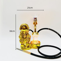 Chicha Astronaute de Luxe en Résine, Populaire, avec LED, pour Bar à Chicha et Fêtes, Prix Fabricant