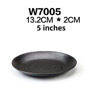 Meilleure qualité incassable noir 5 "/6"/7 "/8"/9 "/10"/11 "/12" rond 100% <span class=keywords><strong>assiettes</strong></span> réutilisables en mélamine pour la fête - Product Image 4