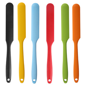 Spatule en <span class=keywords><strong>silicone</strong></span> à long manche monobloc - <span class=keywords><strong>Grattoir</strong></span> multifonction pour la pâtisserie, le mélange de farine, de beurre, de confiture, de glaçage, compatible lave-vaisselle et four - Product Image 1