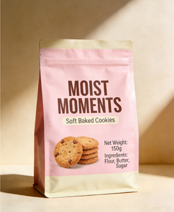 Muestra Gratuita de Bolsa Personalizada con Fondo Plano, Apta para Alimentos, para Empacar Galletas, Resistente a la Humedad, Fresca, Duradera, Segura y con Sellado Robusto - Product Image 3