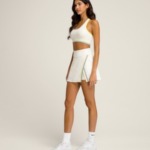 Vêtements de sport pour femmes : Soutien-gorge de sport antichoc, short de yoga taille haute, débardeur respirant, jupe de tennis, ensemble d'entraînement pour la gym - Product Image 5