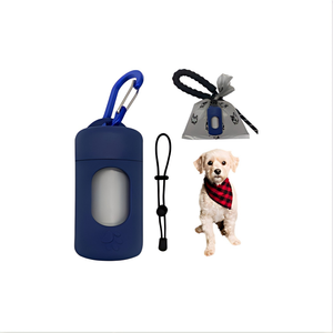 HuamaohengchunDog Poop Bag Dispenser for Leash with <b>Snap</b> <b>Clip</b>, Skin-friendly Texture Waste Bag Holder for Dog Walks and Cats - Product Image 1