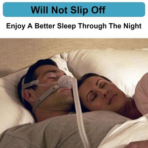 Sangle de tête réglable de grande taille pour <span class=keywords><strong>ResMed</strong></span> AirFit N10, sommeil confortable garanti, compatible avec <span class=keywords><strong>ResMed</strong></span> AirFit F20 N10 - Product Image 3