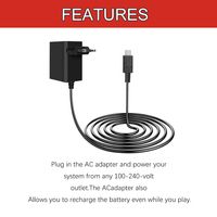 Adaptateur secteur EU / US / UK / AU 15V Chargeur pour Nintendo Switch 2.6A Type-c Charge rapide Dock pour console de jeu NS